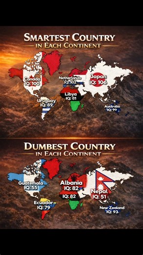 IQ Comparison by Continent