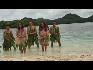 Traditional South Pacific Dancing Song with Modern Music along the beach.
