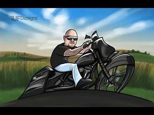 Harley Davidson Street Glide Drawing