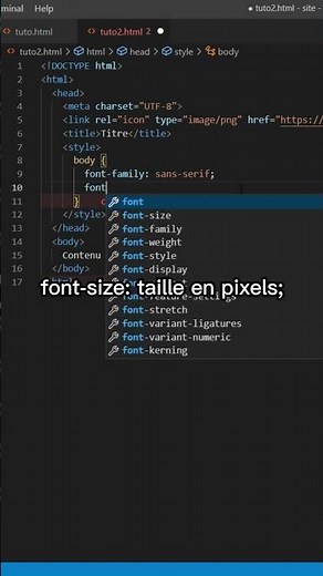 Comment changer la police d'écriture de sa page html en CSS !