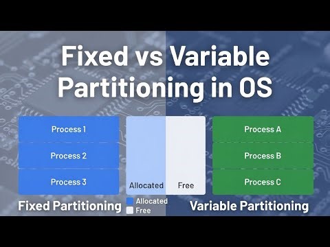 Contiguous Memory Allocation in OS: Fixed vs. Variable Partitioning