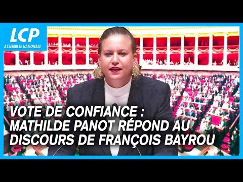 Mathilde Panot répond au discours de François Bayrou - Vote de confiance à l’Assemblée 8/09/2025