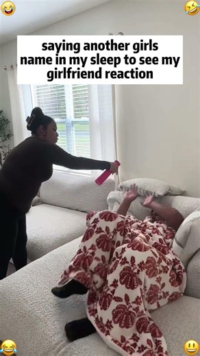 Saying another girl name while sleeping prank on gf #youtube #funny #fouryourpag #comedy #prank #lol