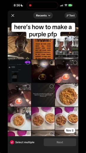 tutorial on purple pfp #spreadawareness #women #fyp #viral