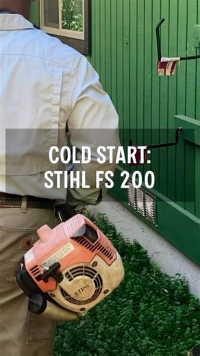 How to Cold Start STIHL FS 200 ⚙️🔥