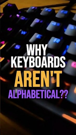 Why Your Keyboard Isn’t ABCDE 😲 The Surprising Truth Behind QWERTY! #keyboard #techfacts #shorts