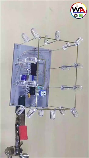 DIY Led Chaser Circuit Using CD4017 & NE555 Timer IC