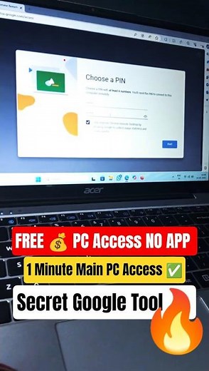How to Remotely Access Your PC/LAPTOP from Anywhere for FREE 🔥✅ #pc #short #viral #windows