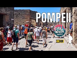 Pompeii, Italy Walking Tour 🇮🇹-4K HDR |Archaeological Park of Pompeii|