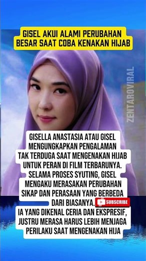 Coba Berhijab, Gisel Rasakan Perubahan dalam Hidupnya
