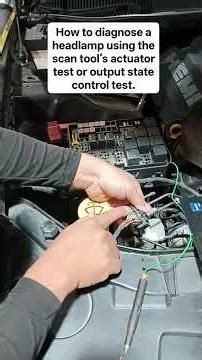 Headlamp not working? Diagnosing using actuator test or output state control. #autotech #diagnostic