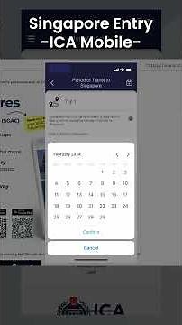 SG Arrival Card - MyICA Mobile #singapore #singaporeairport #sgarrivalcard