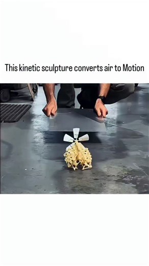 Elvrio Hub | This post features a short clip showing a Strandbeest moving across a wide, sandy beach. The structure looks fragile at first glance, made... | Instagram