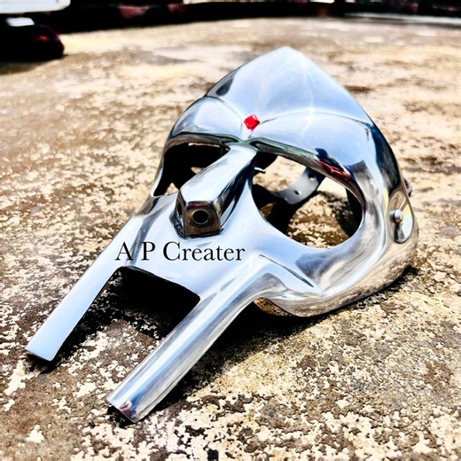 Steel Face Armor ,rap Icon Cosplay Mask ,medieval Roman Costume