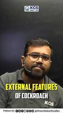 External Structure of Cockroach | Zoology Shorts🪳 #neet2026preparation #neet2026preparation #kgsneet