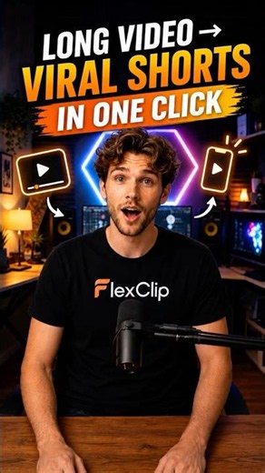 Turn Long Videos into Viral Shorts with AI | FlexClip Long to Shorts