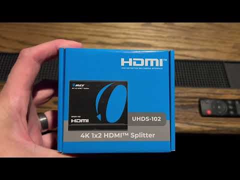 How to display the same TV broadcast/signal on two TVs using an HDMI Splitter!