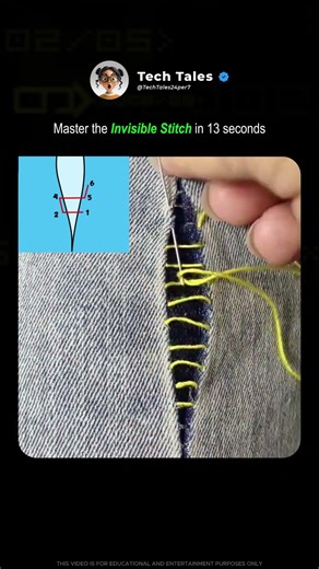 Invisible Stitch Tutorial: Fix Ripped Jeans Flawlessly