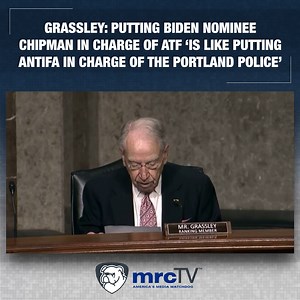 80K views · 4.1K reactions | Sen. Chuck Grassley has some harsh criticisms for Joe Biden's nominee to lead ATF, who has admitted he wants to ban certain firearms. | MRCTV | Facebook