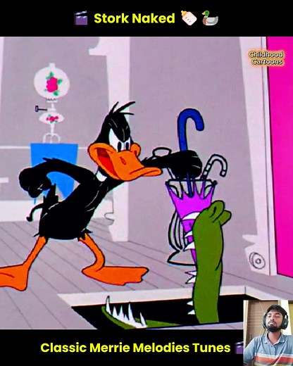 17K views · 611 reactions |  Stork Naked 閭 Daffy Duck’s Wild Battle to Stop the Stork! Merrie Melodies Classic | Childhood Cartoons | Facebook
