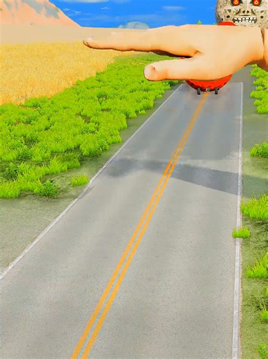 Big & Small Moon Cars vs Massive Slap 😱✋🌙🚗 | BeamNG.drive #gaming #beamng #forupage #italy #videos @Tvserial.it @RaiPlay