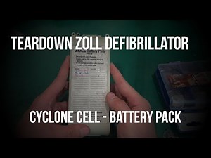 Teardown Zoll defibrillator battery pack - interesting lead-acid Cyclone USA cell 2V 2.5Ah