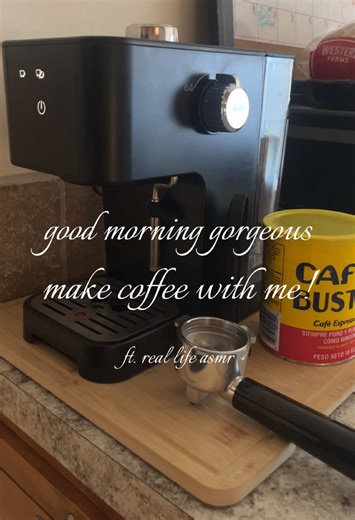 luv u all and i luv coffee ☕️ #notalkingasmr #reallifeasmr #makingcoffee #asmrvideo #coffeesounds