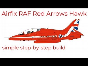 RAF Red Arrows Hawk 1/72 scale model build, Airfix A02005C