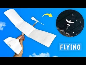 How to Make a Flying Plane | Rubber Band Powered Plane