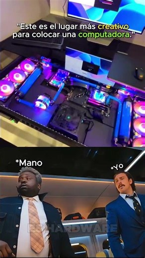 Este es el lugar más creativo para colocar una computadora💀 #pcgaming #benchmark #rtx5050 #gtx1080ti