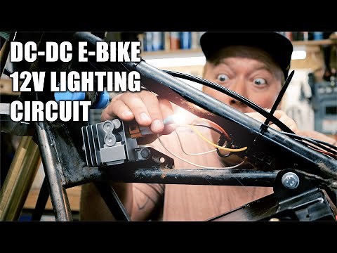 72v DC to DC 12V Converter Electric E Bike DIY light wiring tips and tricks