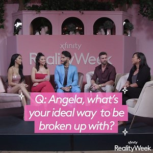 Angela has just one request for her future breakups—hide the evidence! For more from our interview with the cast of Ex On The Beach, say “Show Me Reality Week” into your X1 Voice Remote. And tune into Ex On The Beach, Thursdays 8/7c on MTV. | Xfinity