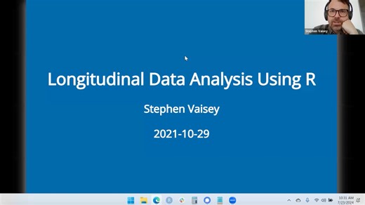 Longitudinal Data Analysis Using R: An Introduction to Panel Data with Stephen Vaisey