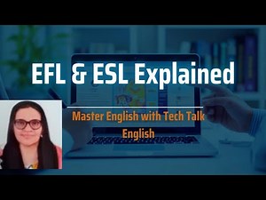 EFL vs ESL explained clearly | English as a Foreign Language vs English as a Second Language"