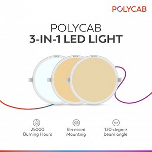 Re-imagine what one LED light can do with Polycab Scintillate 3-in-1 LED light. Its 120-degree beam angle will light up every corner of your home, creating the perfect mood every time. ​Visit the link to know more: https://bit.ly/3tcwr5E #Polycab #IdeasConnected #LED #Lights | Polycab India Limited