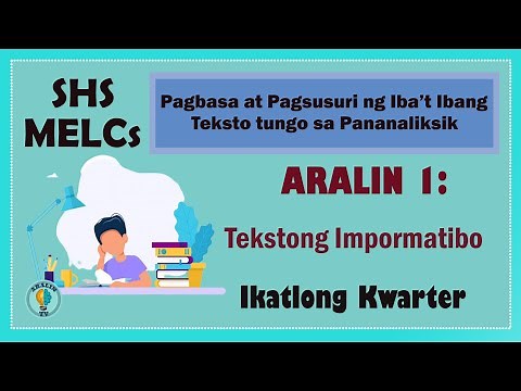 Aralin 1: Tekstong Impormatibo SHS Grade 11 MELCs (Ver.2)