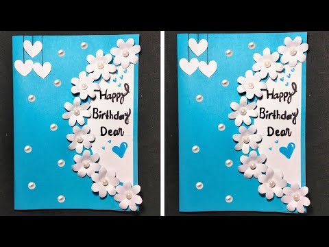 Simple Paper Birthday Card Design||DIY Birthday Card with Paper