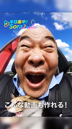 1.1K views · 17 reactions | 【インパクト強い動画で】 販促を強化したいなら、Sora2 をマスターしましょう！ ということで、半日徹底研修は土曜日にやりますニャ！ | Makoto Sakata | Facebook