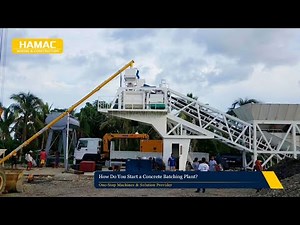 🎬 How Do You Start a Concrete Batching Plant? | A Complete Guide by HAMAC