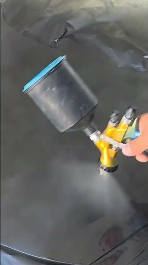 pintando con pistola LVLP y compresor pequeño