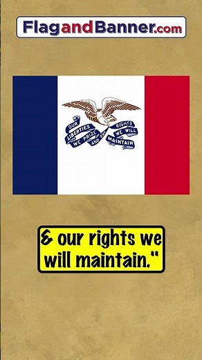The Iowa Flag Explained | Flag Facts #flag #history #iowa #usa #vexillology