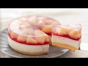 No-Bake Peach Cheesecake＊Eggless & Without oven｜HidaMari Cooking