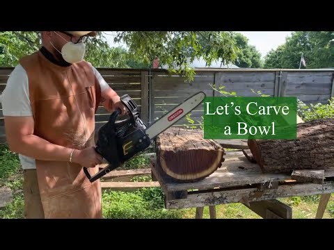 Power Carving a Wooden Bowl