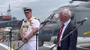 6.4K views · 80 reactions | WATCH: Two German Navy ships sailed through the South China Sea as part of their Indo-Pacific deployment. Rear Admiral Axel Schulz noted the presence of Chinese Navy ships in the area | Tristan Nodalo, newswatchplus.ph | NewsWatch Plus Philippines | Facebook