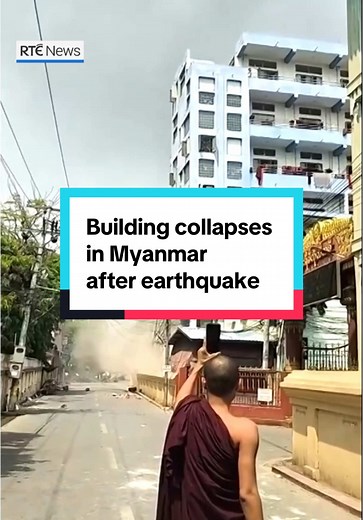 Myanmarese Earthquake: Eyewitness Footage of Collapsing Buildings