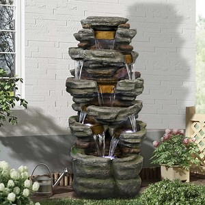 Watch watnature 47.2" Large Outdoor Fountains on Amazon Live
