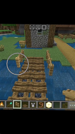 Rope bridge in minecraft 😮‍💨🗿 #biel #minecraft #shorts