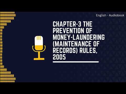 NISM IFSCA 01 Chapter 3 Audiobook: PML Rules 2005 & Record Keeping