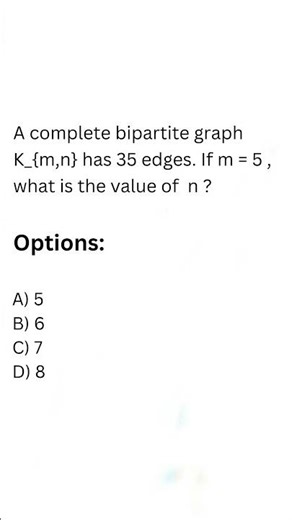 AMC 10 Bipartite Graph MCQ – Complete Bipartite Edges! #amc10 #graphtheory #mathshorts