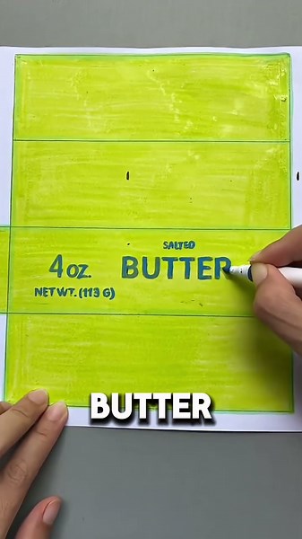 the easiest way to make a butter squishy with one sheet of paper #shortvideo